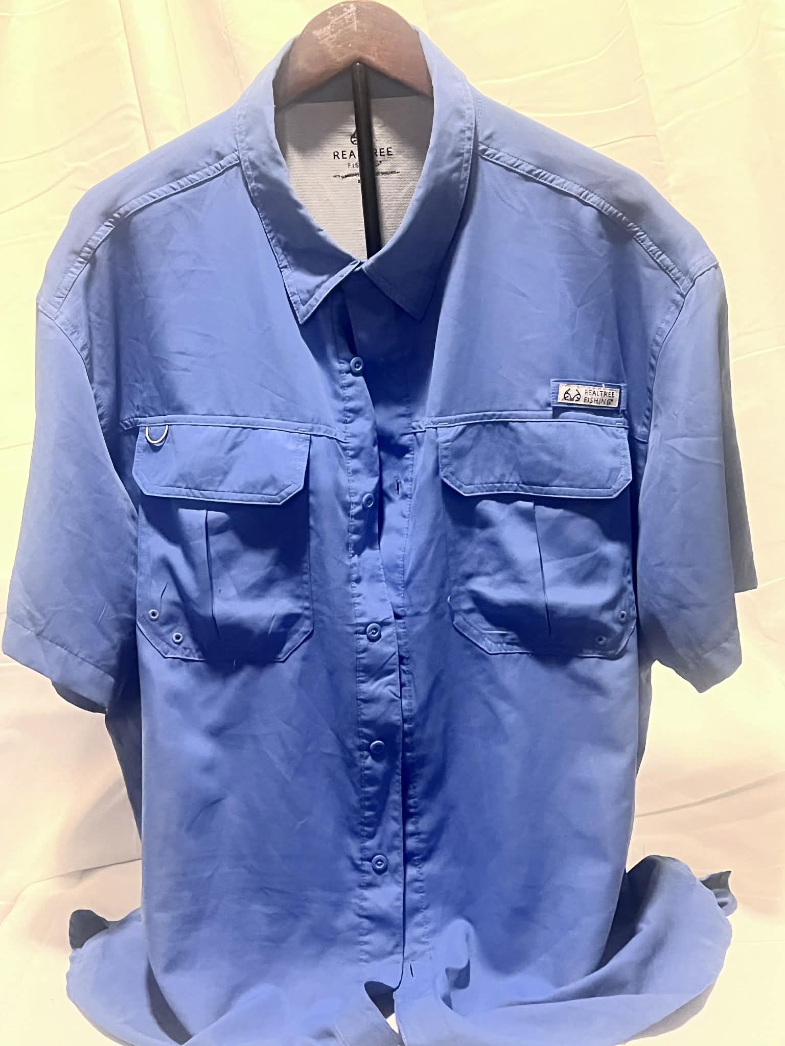 Real Tree Fishing Shirt Blue